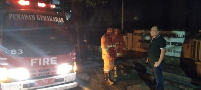 ODGJ Nyalakan Api, Bekas Kantor Pengadilan Negeri Gresik Kebakaran