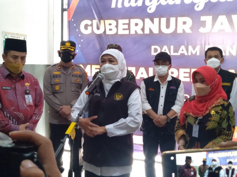 Kasus Covid-19 Meningkat, Khofifah Turun ke Gresik