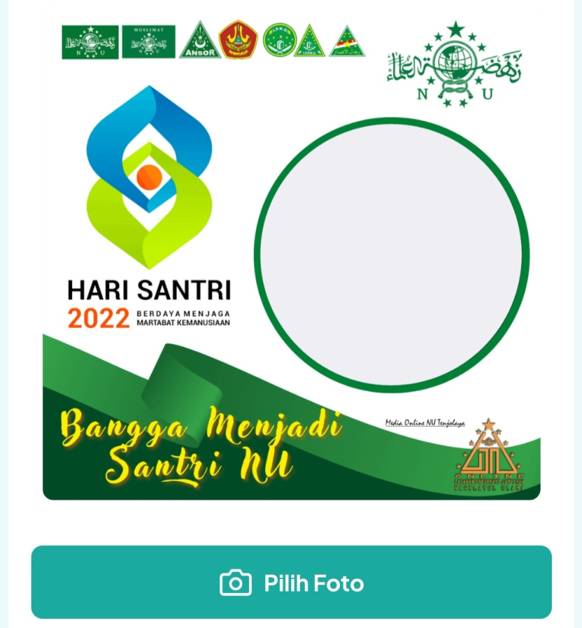 Download Twibbon Keren Hari Santri 2022 untuk Nahdliyin