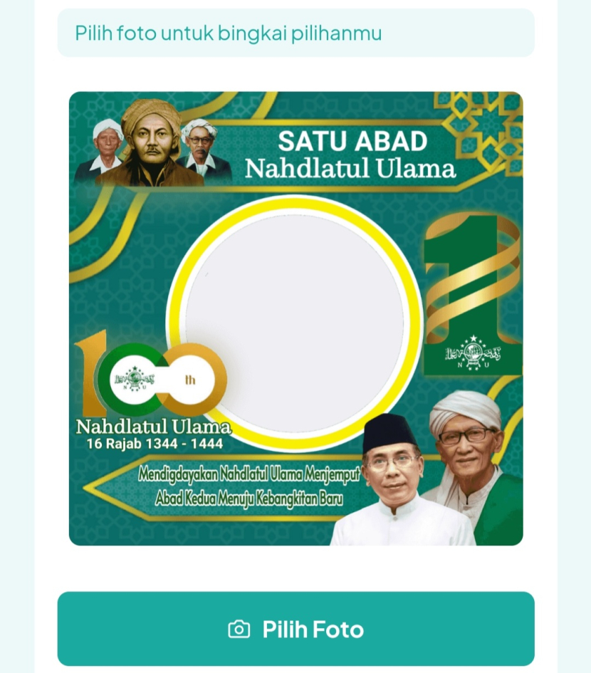 Cara Download Twibbon Peringatan Satu Abad NU