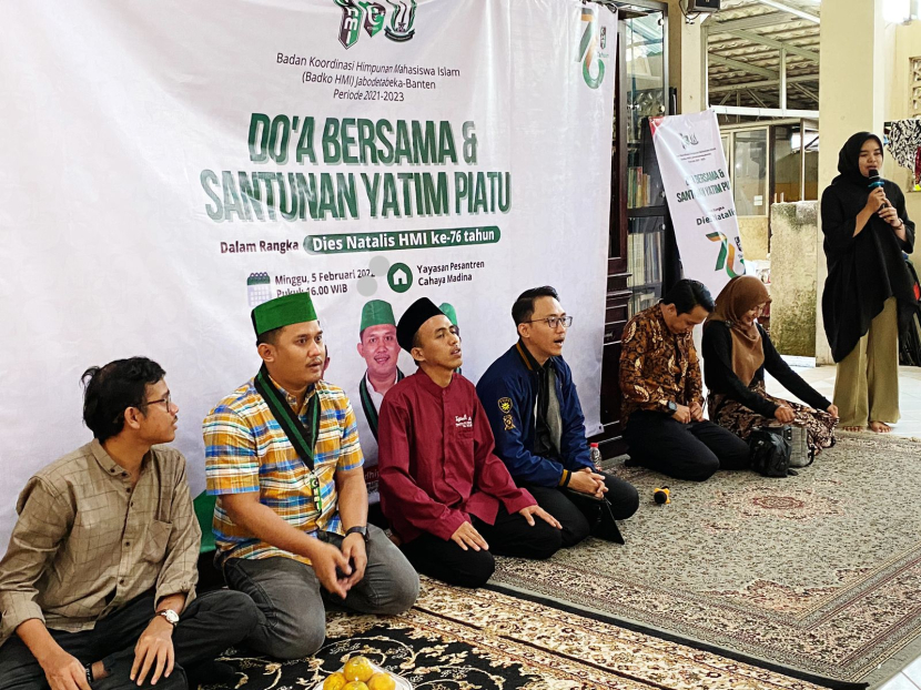 Rayakan Milad ke-76, HMI Jabodetabeka-Banten Santuni Anak Yatim