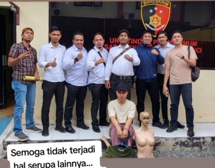 Viral Tiktoker Popo Masturbasi dengan Patung Manekin, Akhirnya Diciduk Polisi