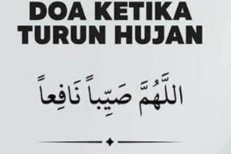Bacaan Doa Ketika Turun Hujan dan Mendengar Petir